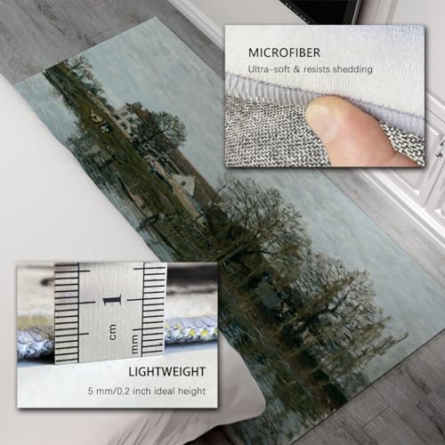 Carpette imprimée grand format Riverside Landscape de qualité supérieure pour salon - 6