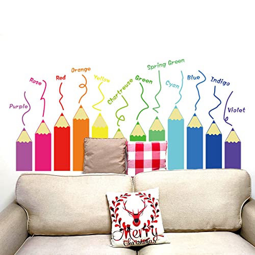 Color Wall Decals Kids Room,Nursery Wall Stickers,Large Kids