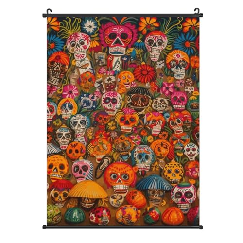 Poster sur toile art populaire mexicain haute définition 40x61