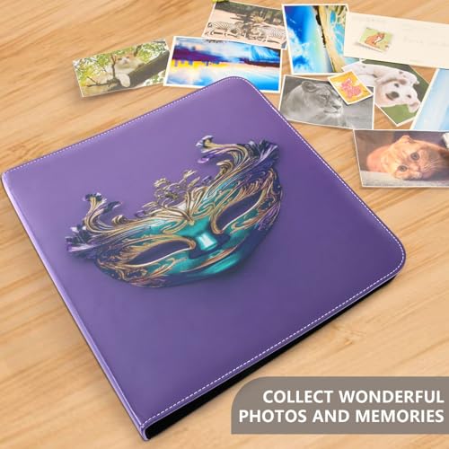 Álbum de fotos autoadhesivo para bricolaje con 3 anillas, 40 páginas, 8x10 pulgadas miniatura 5