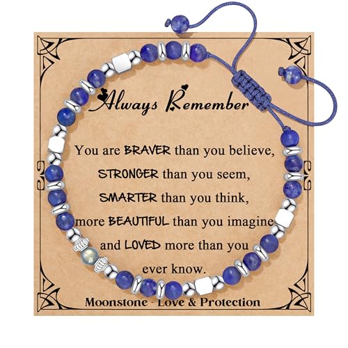 Gifts for Teen Trendy Stuff Natural Stone Bracelets Teen Birthday Gifts Cute Teenager Jewelry for Back to Scool East Christmas Gifts