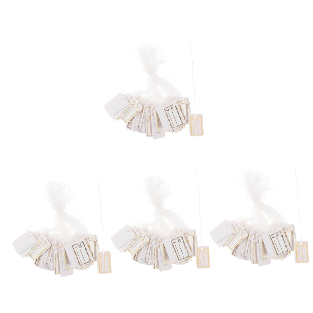 Artibetter Etiquetas De Papel Etiquetas Coloridas Para Venta En Garaje Colgantes De Con Cuerda Extraíbles Y Grabables Para 500 piezas x 4