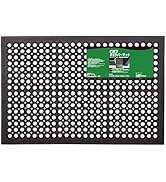 アサヒペン 薄型有孔ラバーマット URM-6090 幅90×奥行60×厚さ1.2cm スリップ転倒防止 泥はね対策 足腰の疲労軽減 縁が傾斜でつまずきにくいタイプ 天然ゴム製品