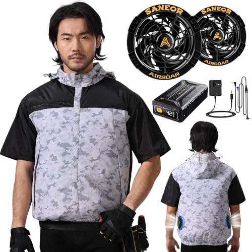 [Daonaca] ��ƕ� ���� �y42V�����o�� 40500mAh�o�b�e���[�z �t�@���t����ƕ� 25H�A���ғ� 2��ދ쓮���[�h 7�i�K���ʒ��� �E�F�A 100%�|���G�X�e ��ƒ� UV�J�b�g PSE �j�����p �ҏ��΍� [���{�����u�����h���K�i]