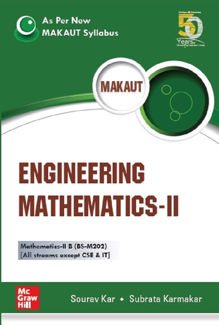 Engineering Mathematics-II (As per New MAKAUT Syllabus) Paperback – 20 March 2020