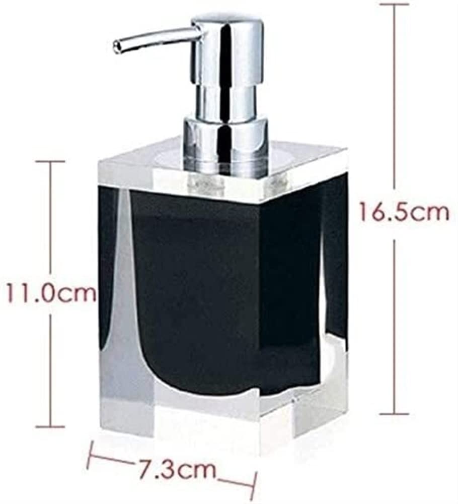 Dispenser di Sapone Liquido in Resina per Bagno, Dispenser di Sapone Liquido Ricaricabile per Ripiani di Cucina o Bagno, Dispenser di Sapone per Bagno (Bianco 170 ml)