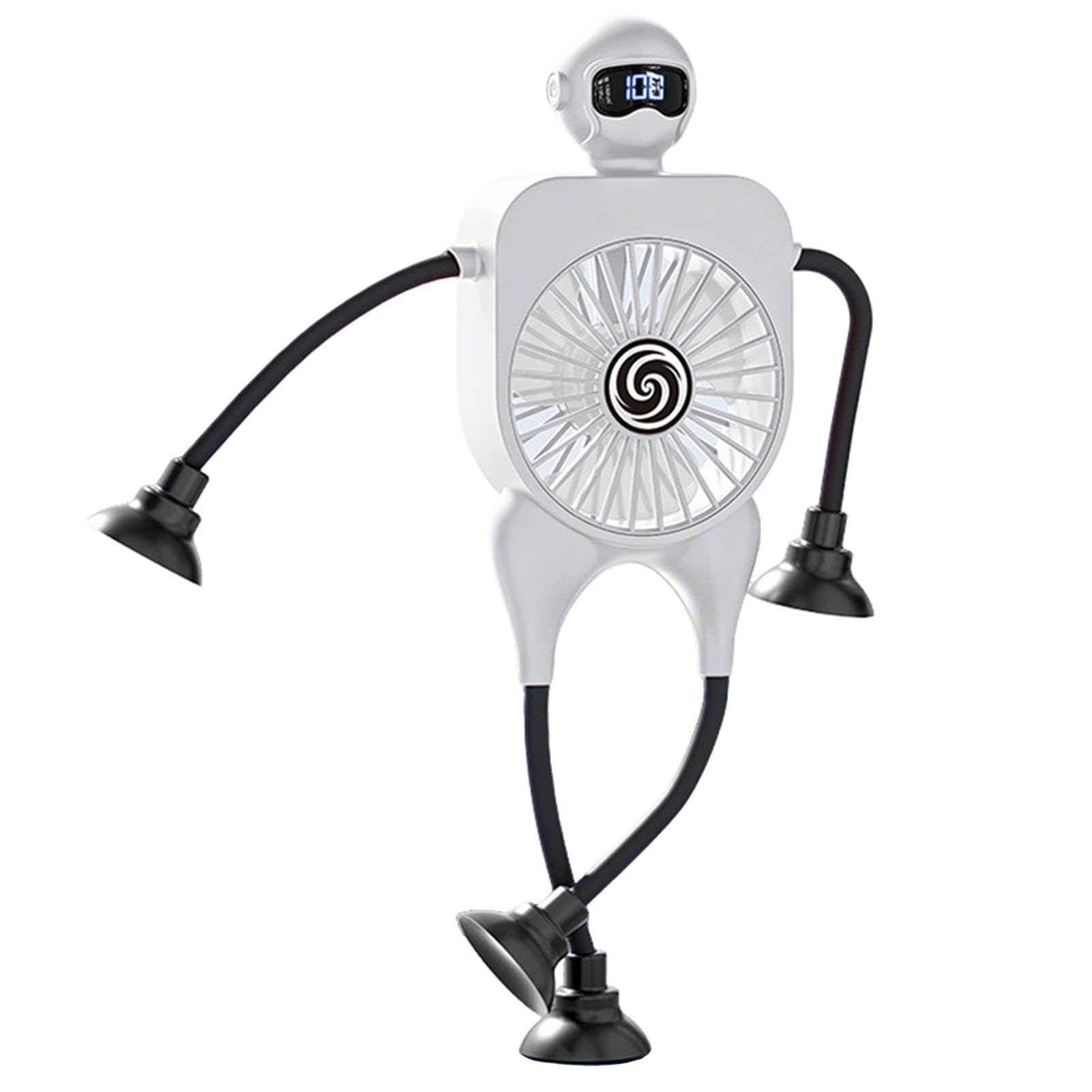 Ventilateur de bureau robot silencieux pour dortoir d'étudiant et salon moderne