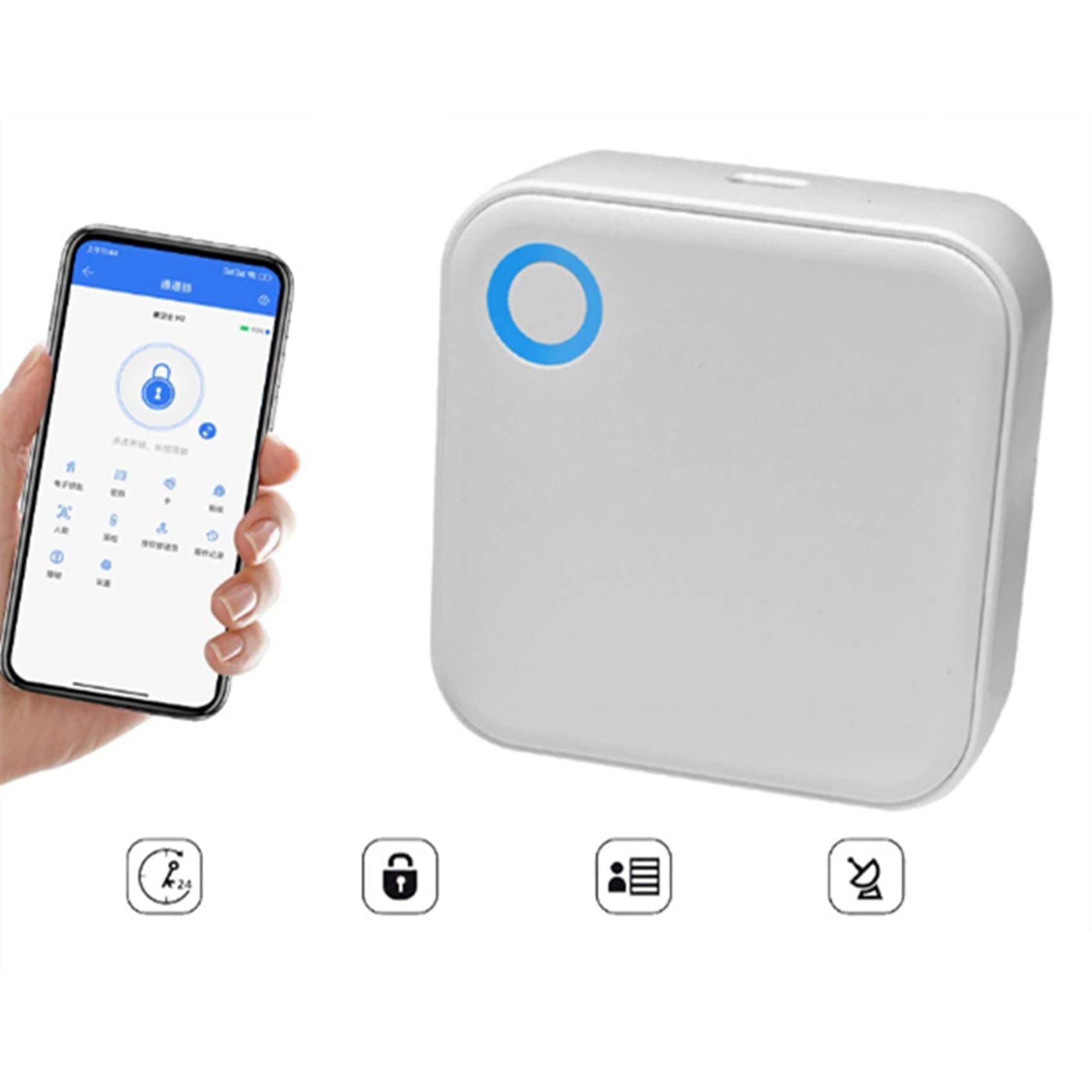 2X TTLock App G5 Gateway Sblocca Il Router Bluetooth su Wi-Fi per La Sicurezza Domestica e Il Monitoraggio in Tempo Reale