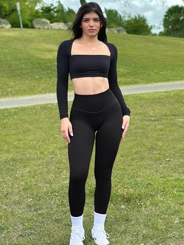 YEOREO Women Activate Workout Hidden Scrunch Leggigns Gym Booty Lifting High Waist Leggings Seamless Yoga Pants3