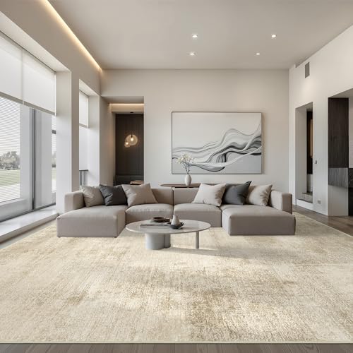 zesthome 9x12 Area Rugs for Living Room, Non-Slip Backing Washable Rug, Modern Abstract Area Rug, Stain Resistant Rugs for Bedroom, Ultra-Thin Large Area Rugs, Area Rug 9x12