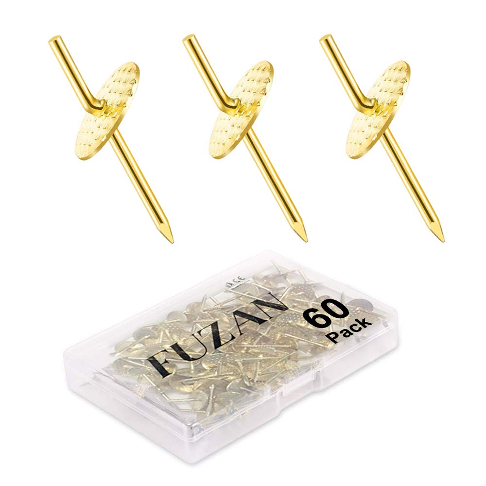 72 pcs Picture Hangers with 10-60lbs, 4 Different Size Picture Hangers, Iron Alloy Nail Hooks, Plaster Picture Hanging Kit on Wooden/Drywall Hanging Hardware for Clock, Mirror, Jewelry — Amazon image 9