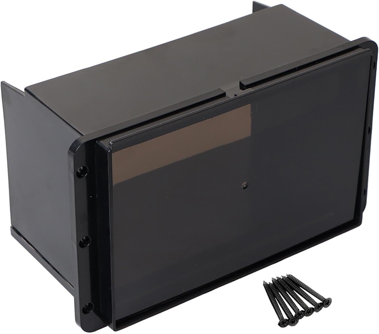 Smoke Waterproof Marine Splash Cover Double DIN 4 Radio Stereo Covers For Motorcycles Slingshot Polaris Cars Boats ATVs