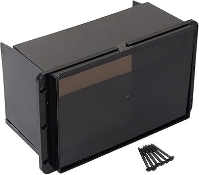 Smoke Waterproof Marine Splash Cover Double DIN 4 Radio Stereo Covers For Motorcycles Slingshot Polaris Cars Boats ATVs