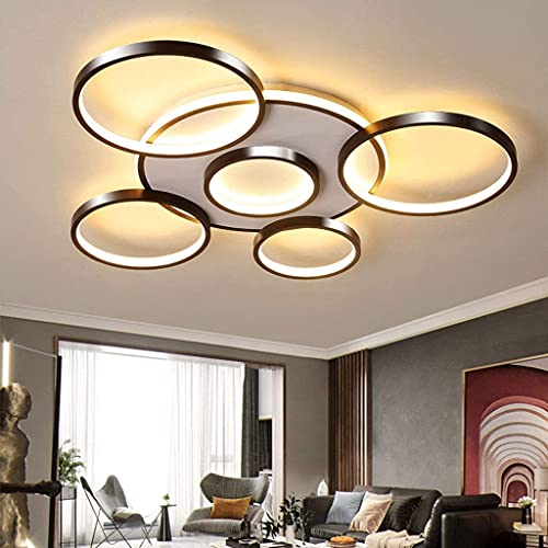 Plafonnier LED de salon à luminosité réglable contre fatigue visuelle - 2