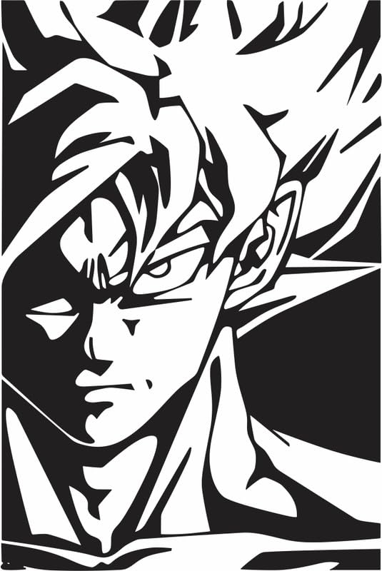 Artistic Decals Stickers Japanese Comics Dragon Ball Z Goku Saiyan Mural Wall Art Decal Kids Room Anime Black Color Vinly Wall Stickers Size 39X59 (B0CTGF8C24) Amazon Price History, Amazon Price Tracker