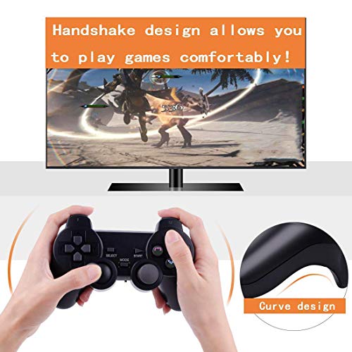Saloke Wireless Gaming Console For Ps2 Double Shock (Black) #TOP5