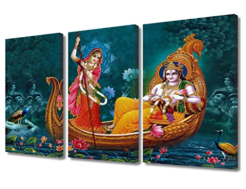 Toile hindou Radha Krishna TUMOVO, cadeau spirituel pour crémaillère