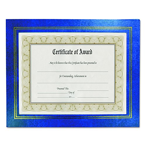Glolite Nudell Llc 8.5 X 11 Inches Leather Grain Certificate Frame Two Pack, Blue #TOP18