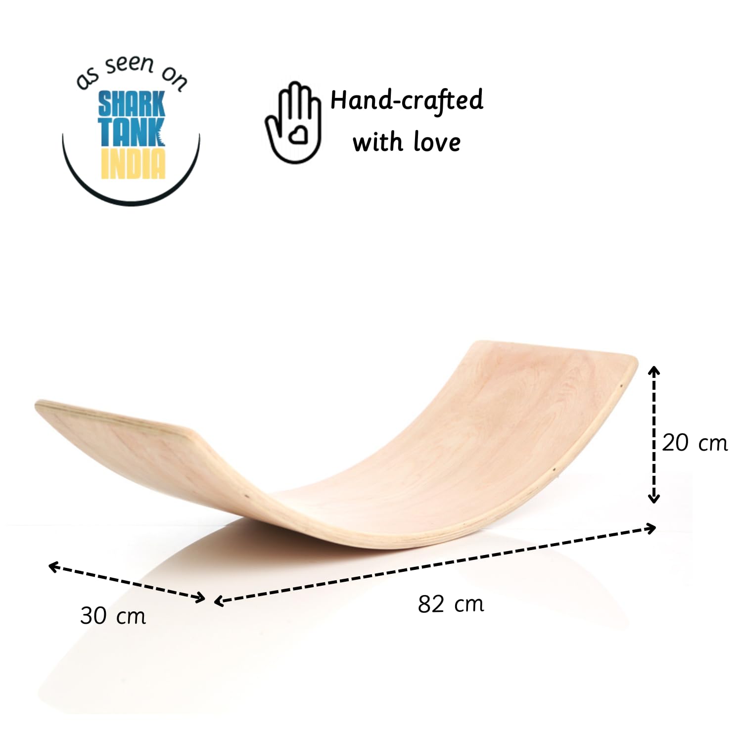 Ariro Wooden Balance Board for Toddlers & Kids | Montessori Wobble Board for Indoor Play | Builds Balance, Confidence & Creativity | Beech Wood | For Ages 9M to Adult | Eco-Friendly DIY Toy - Image 4 thumbnail
