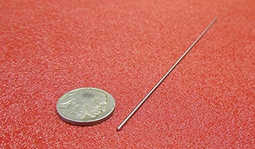 316 Stainless Steel Hardened Shaft .046" Diameter x 6" Long 5 pcs