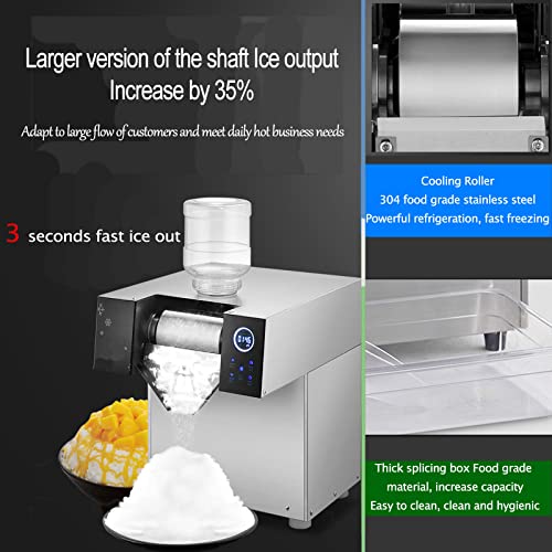 Snow Cone Machine Countertop1300/1600W, Kompakter Crushed Ice Maker, 390/520LBS Pro Tag, Selbstreinigende Und… – Bild 5