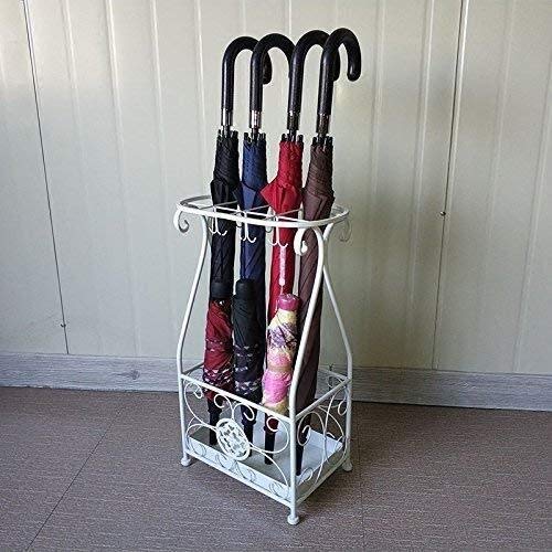 Porte-parapluies en fer forgé MiroDo bac de stockage indépendant