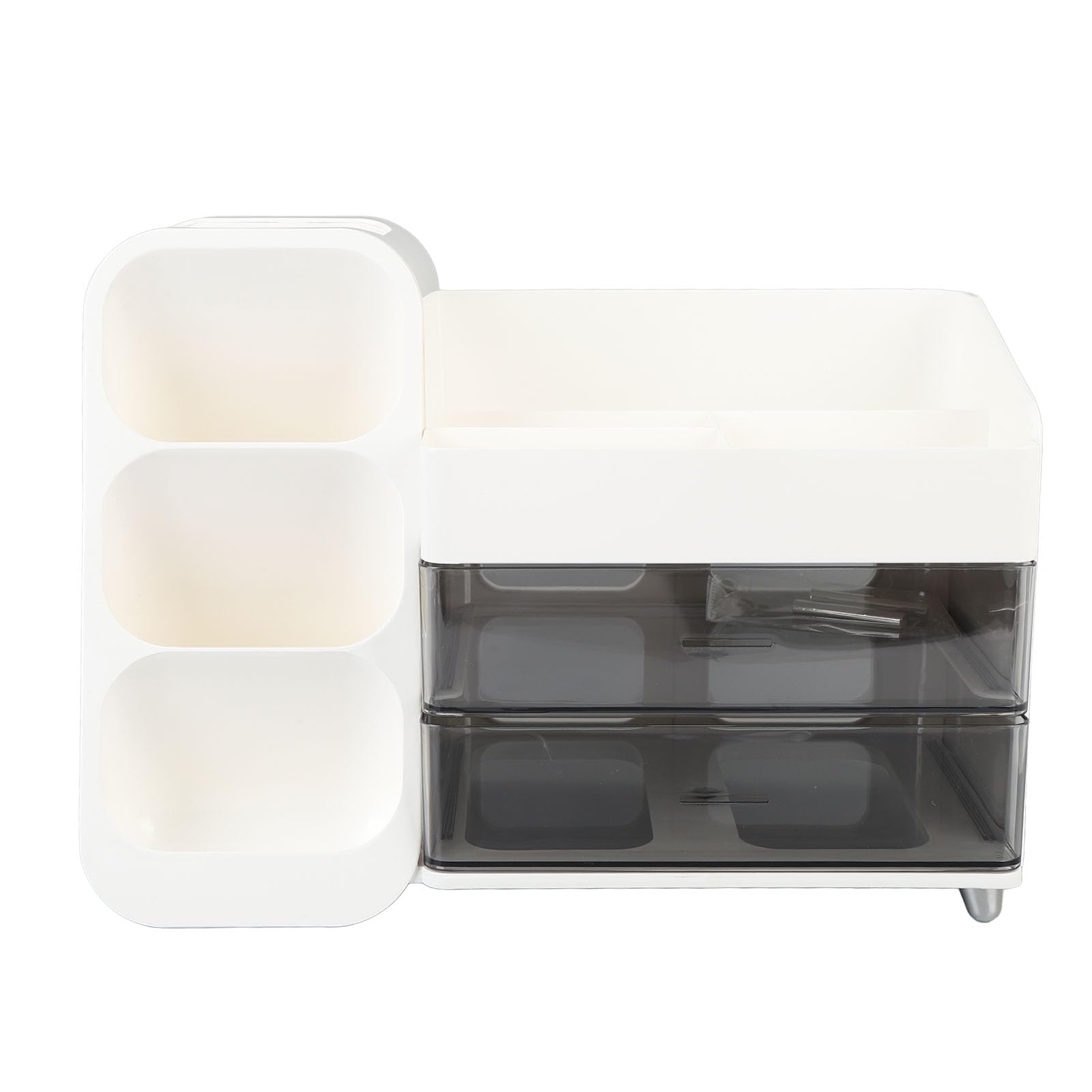 Organizador de Maquillaje, Vitrina de Cosméticos Multicapa de Gran Capacidad con Compartimentos Transparentes para Lápices Labiales, Herramientas para el Cuidado de la Piel