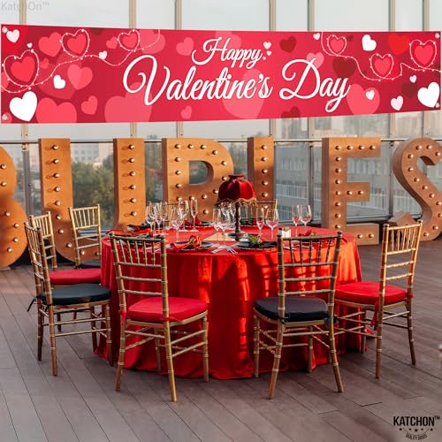 KatchOn, Happy Valentines Day Banner - Large, 120x20 Inch | Valentines Day Decorations | Valentine Yard Banner | Valentine Banner for Outside | Valentines Decor, Valentine's Day Decorations by KatchOn - Image 8