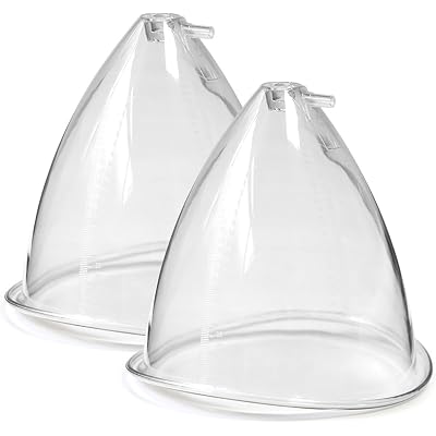 1 Pair Vacuum Cups:80,90,120,150,180,210 ML Extra-Large Butt Suction Cup Vacuum Therapy Cupping Machine Accessories for Buttocks Bigger and Breast Lifting (Y-Hose Not Included) (120ml)