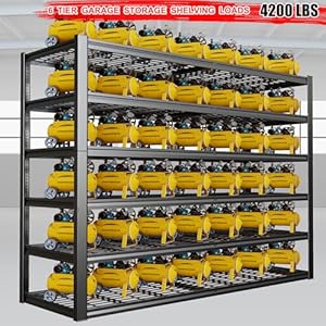65wgarageshelvingheavyduty6tiergarageshelvesadjustablestorageshelvingunitcommercialmetalshelfrackforwarehousepantryschoolshop  Urban Country Home Decor 65 w garage shelving heavy duty 6 tier garage shelves adjustable storage shelving unit commercial metal shelf rack for warehouse pantry school shop  urban country home decor