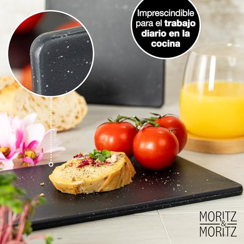 Tablas de cortar de granito de 25x15 cm ideales como set de cocina resistente 6