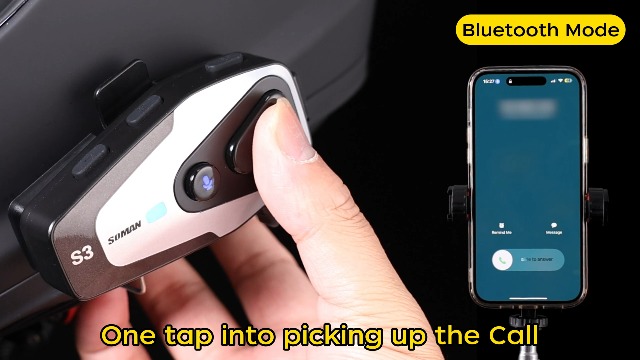Amazon.com: Soman Motorcycle Helmet Bluetooth, High Battery Life
