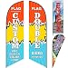 Custom Feather Flags for Outside Business Advertising(Flag Only),Personalized Feather Open Sign Swooper Flag Double Sided Banner Customized Your Logo Text Design-50Ã—200cm/1.6Ã—6.6FT