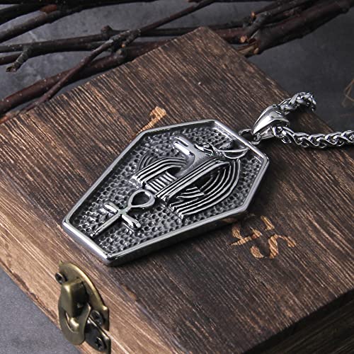 Razered Never Fade Egyptian God Talisman Pendant Men Women Necklace Egypt God of Magic Wisdom Thoth Ibis-head Amulet Jewelry Gifts3