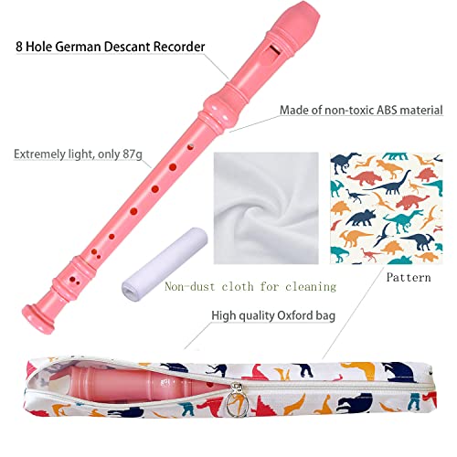 12.8Inches 8 Hole Descant Soprano Recorder With Recorder Case Gift Bag Cleaning Stick Musical Instruments Flute For Kids And Adults #TOP2