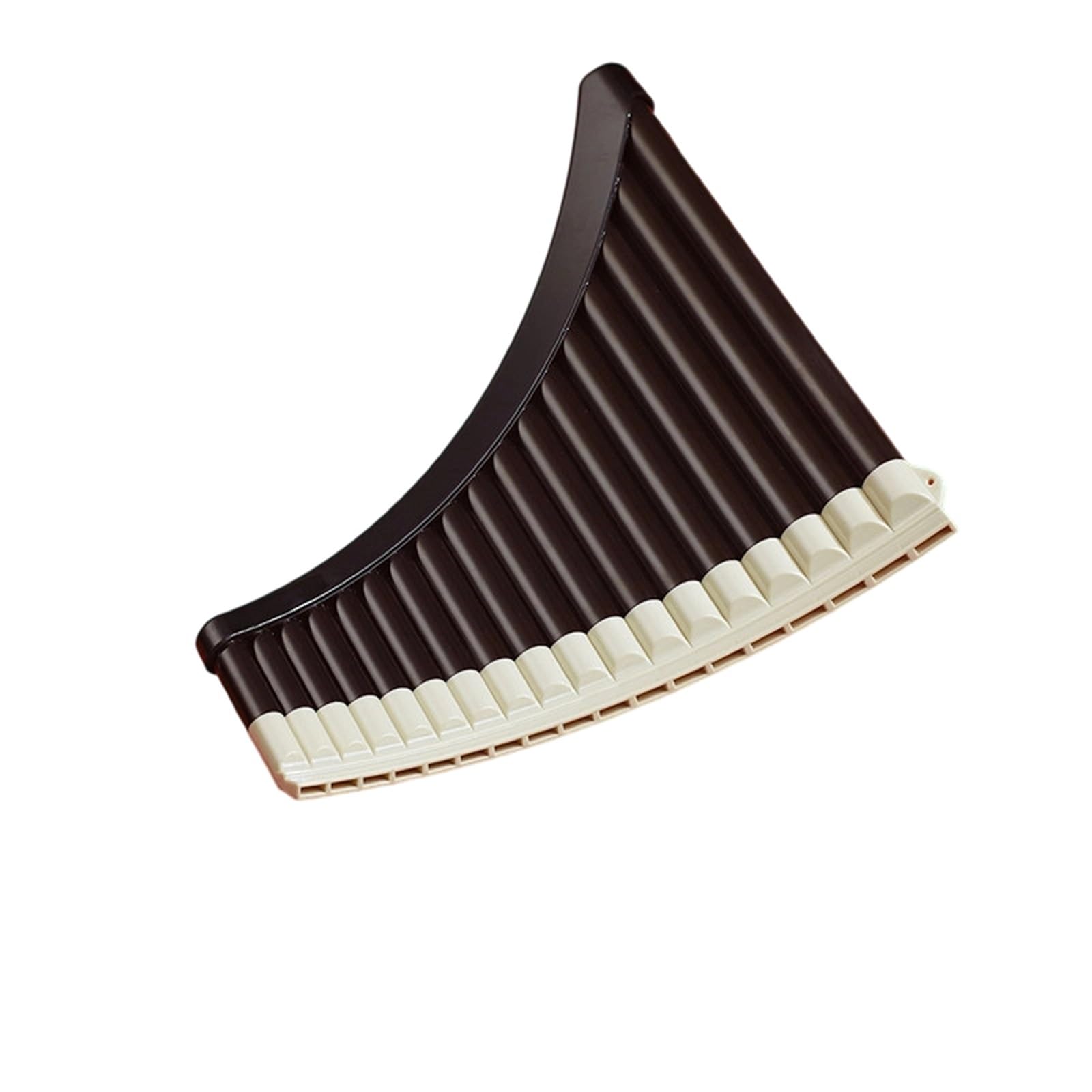 Panflöte Für Anfänger Gebogenes Professionelles Modell Mit 18 Röhren Oder 16 Anfängerfreundliches C-Dur-Instrument Einfach Zu Erlernen Und Spielen(Curved Professional 18-tube Black)