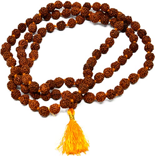 Wonder Care - Rudraksha Meditation Mala, 5 Mukhi Rudrakasha Mala,...