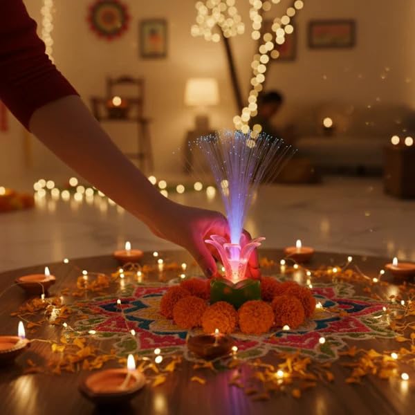 LED Candle Light Decorative Lamp with Color Changing Multicolor Light | Flameless Electronic Candle for Home Decoration | Table Decor Night Light for Diwali Christmas Birthday Party Car Dashboard Gift-image-14