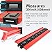 FIRSTINFO Metal-Lock-Powerful-Magnet -Attached 20 inch (508mm) Lockable & Twin Scale Profile Contour Shape Duplicator Gauge Convenient for Magnetic Attraction