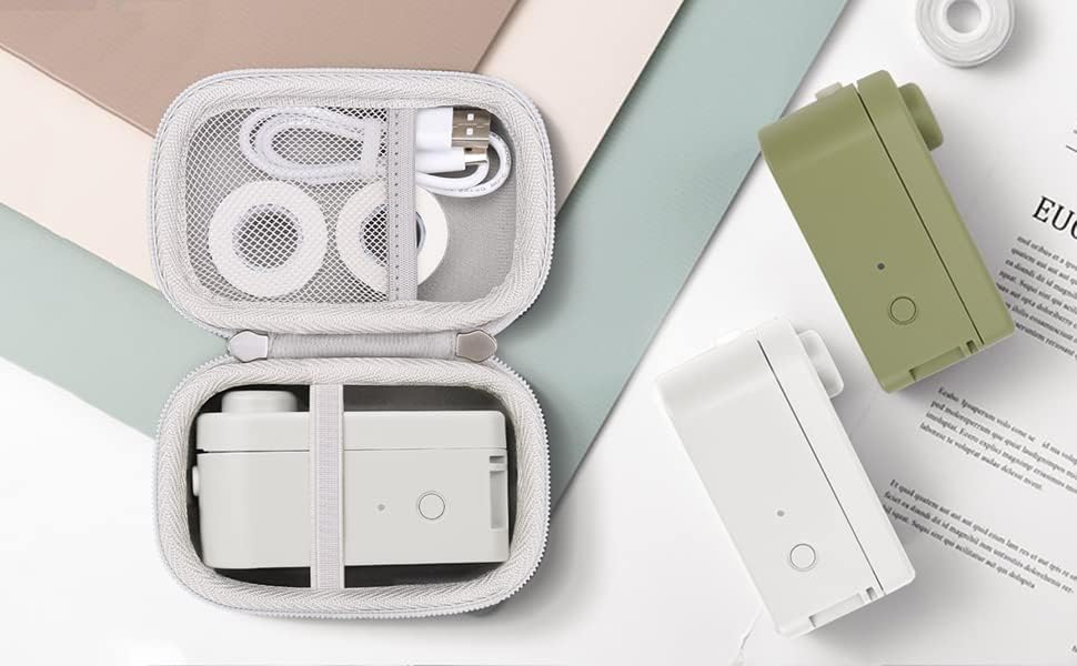 Miniatura 7 de khanka Estuche rígido de viaje compatible con la máquina etiquetadora MakeID, solo funda