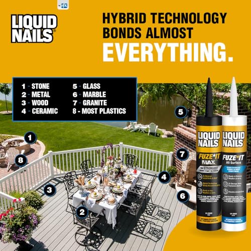 Image of Liquid Nails Fuze It Max 9 oz. Interior /Exterior All Surface Construction Adhesive