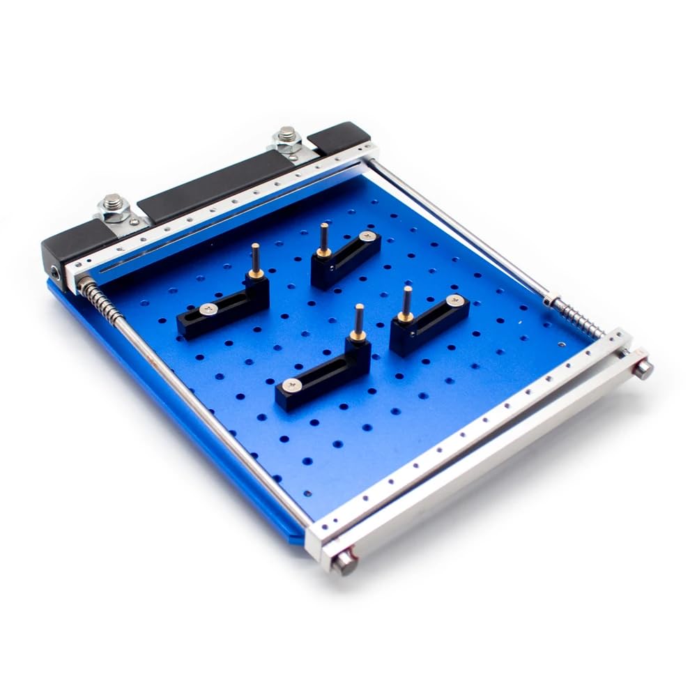 PCB stalowa siatka lutownicza pasta drukarska stół precyzyjny SMT ręczna mała maszyna do sitodruku stół ręczny 170 mm x 170 mm