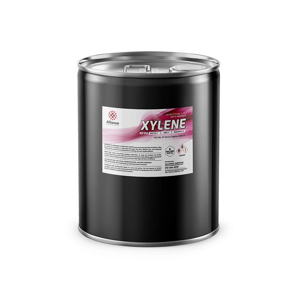 Xylene (Xylol/Dimethylbenzene) Technical Grade – 1 Gallon – (1) 128 FL oz. Can – Paint Thinner, Solvent, & Cleaning Agent – Alliance Chemical