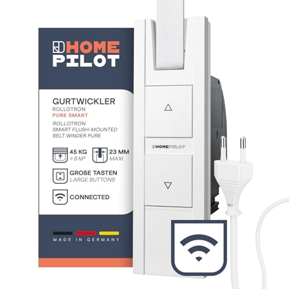Home Pilot - Smart Gurtwickler | Kompatibel mit Rollladenantrieb | Für Smart-Home-Systeme - 10122345  
Home Pilot - Gurt