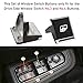 Jaronx 2PCS Driver Side Window Switch Buttons - Compatible with Porsche Cayenne 2011-2018, Panamera 2011-2016, Macan 2015-2022 - Power Window Switch Button Replacements