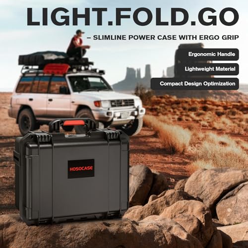 Image of Case for NOCO Boost X GBX75 GB70 - Waterproof Carrying Box with Custom Foam | for 2000A /2500A UltraSafe Jump Starter Charger Cable Accessories, Portable Storage Box for Emergency Travel Trip, Case Only