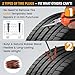 ORCISH Tire Repair Kit, 98 PCS Professional Heavy Duty Tire Plug Kit, Tire Patch Kit for Fix a Flat, Tubeless Tire Puncture Change Tool Kit for Car, Motorcycle, Truck, ATV, Tractor, RV, SUV, Trailer