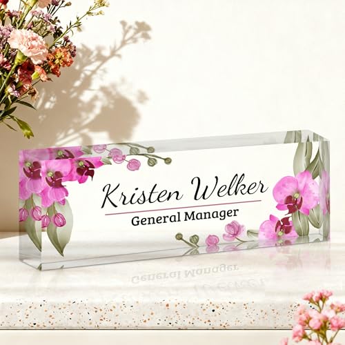Ship Next Day Custom Name Plate for Desk, Desk Name Plate Personalized