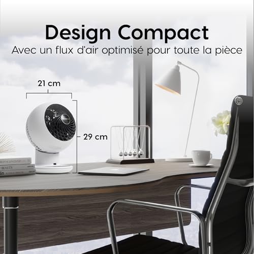 Woozoo Ventilateur de Table Silencieux 5 Vitesses avec Télécommande - 6