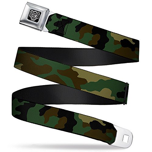 Buckle-Down Seatbelt Belt - Camo Olive - 1.0" Wide - 20-36 Inches in Length